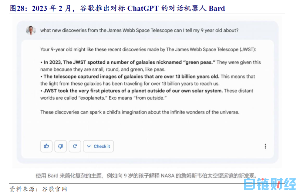 AI 大模型乃 ChatGPT 参数量三倍！谷歌聊天机器人推测试版，受益上市公司梳理