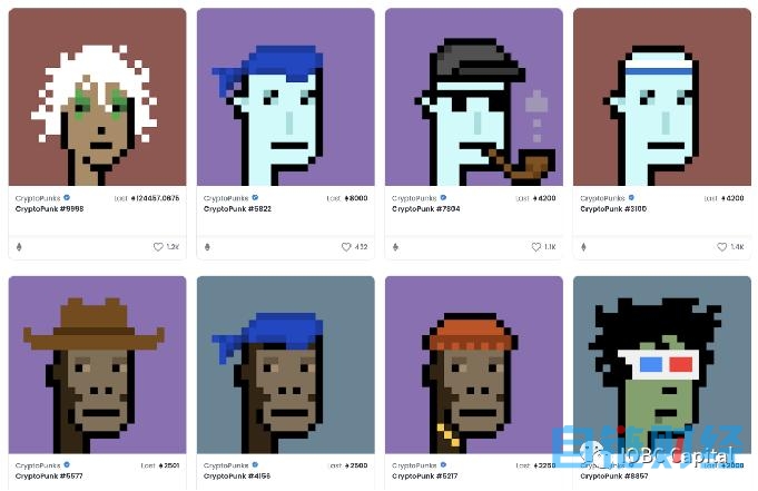 "改良版erc20"合约发行的10000个punks,是第一次"非同质化"代币的探索